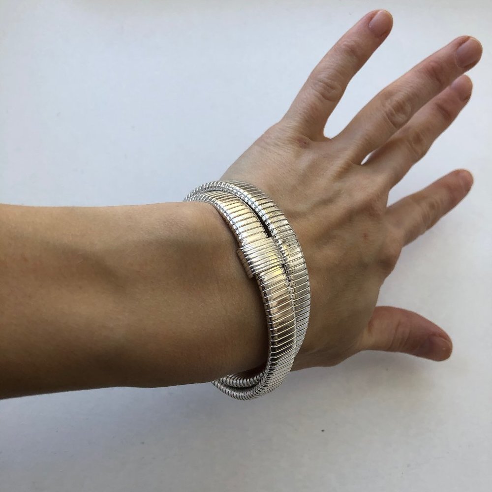 J.Crew Silver Double Stretch Bracelet